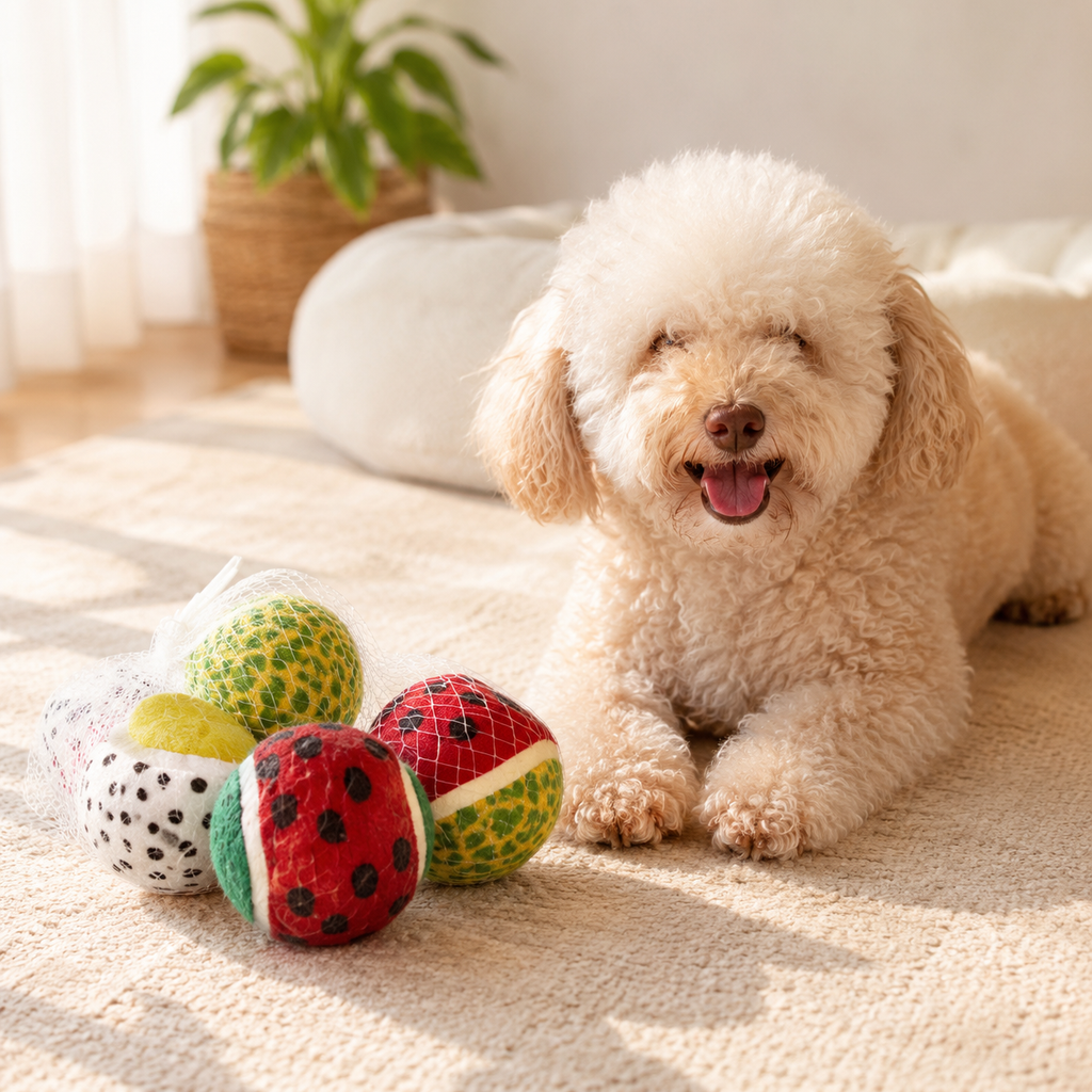 Fruit Fetch Balls 🍓🎾